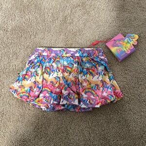 NWT Posh Peanut x Lisa Frank Skort